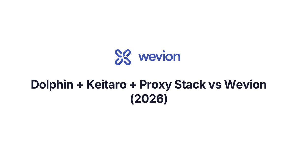 Dolphin + Keitaro + Proxy Stack vs Wevion (2026) | Wevion