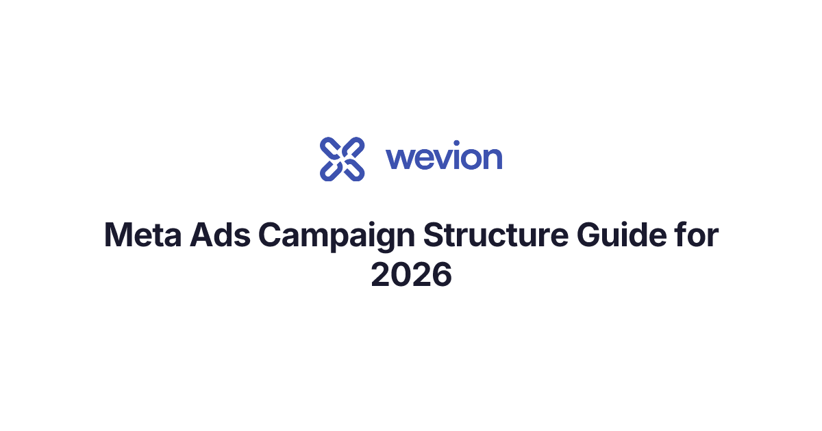 Meta Ads Campaign Structure Guide for 2026 | Wevion