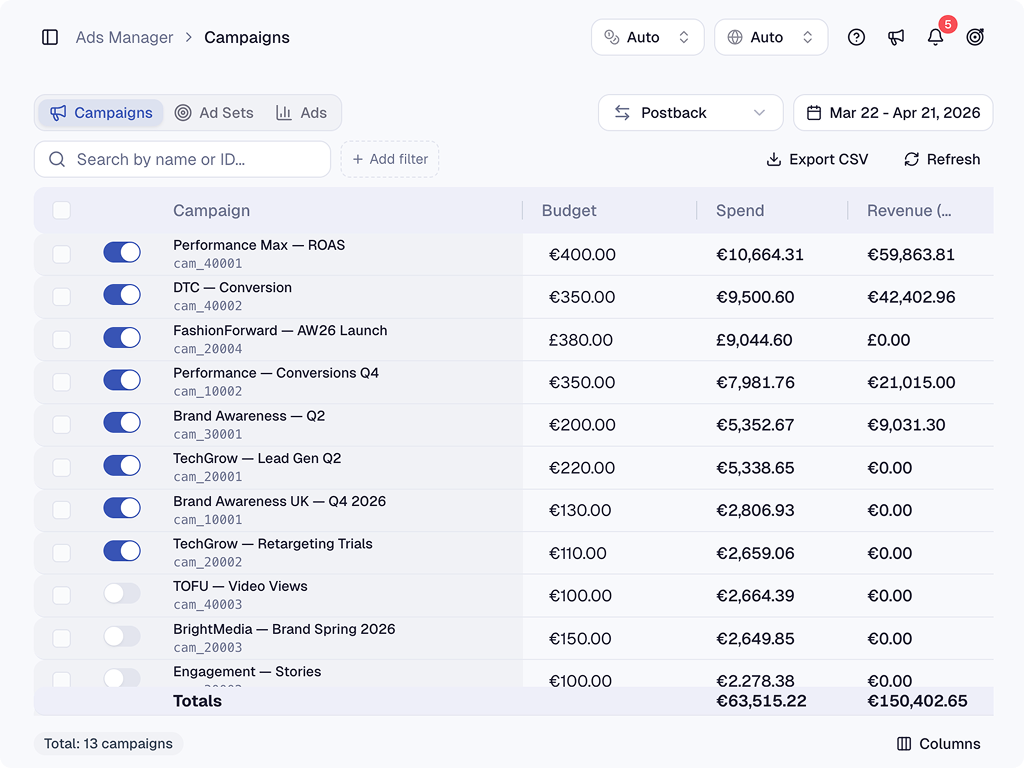 Bulk Campaign Launcher